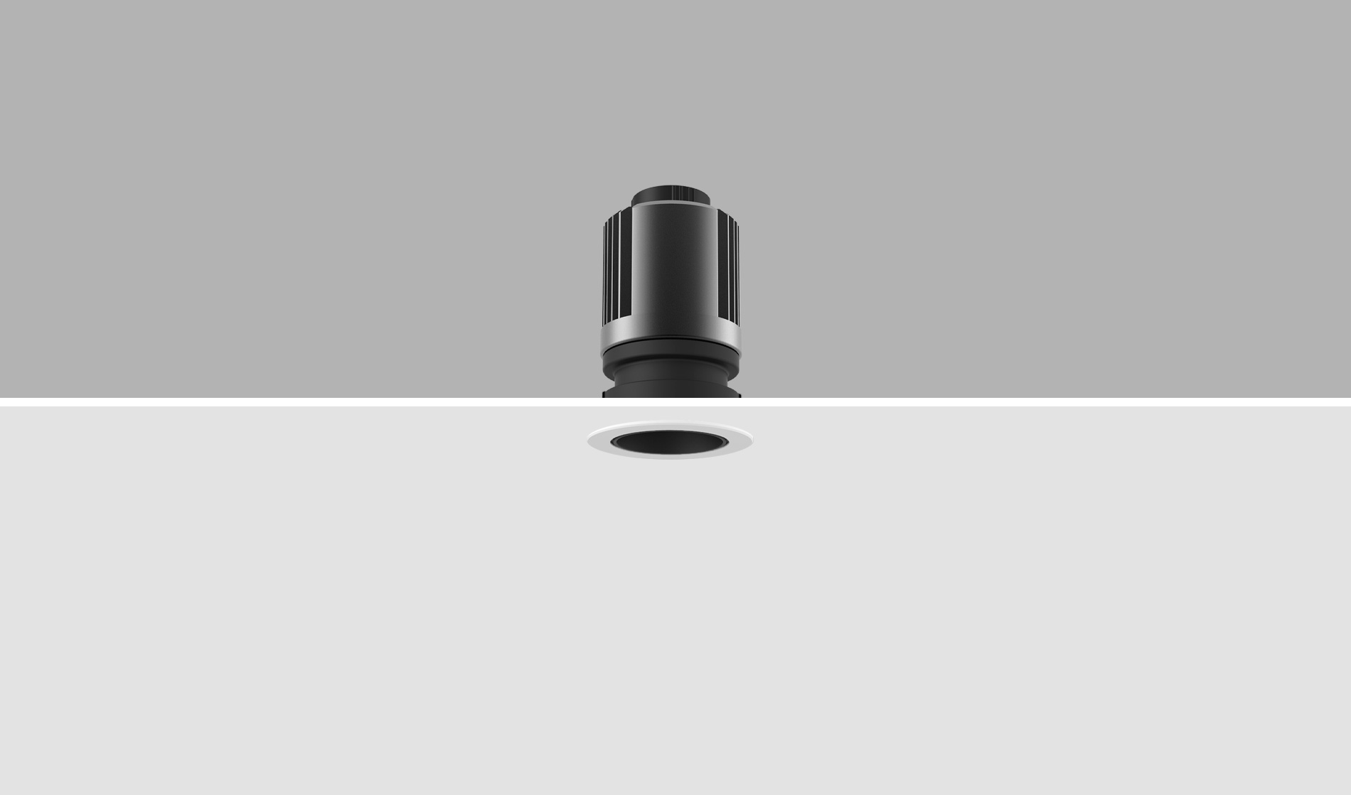 led recessed downlight black inner ring
